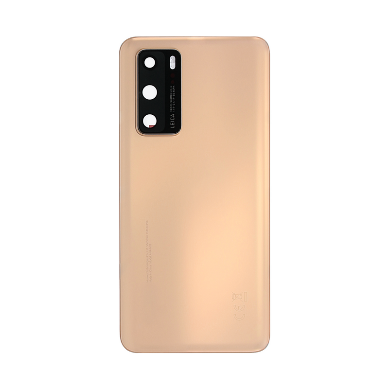 Huawei P40 ANA-NX9, ANA-LX4 Cubierta trasera Oro rubor con lente