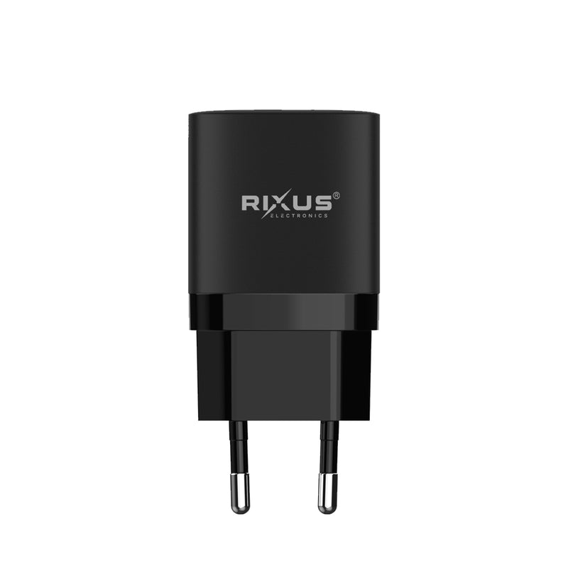 Adaptador de carga rápida Rixus RX95 30W Negro