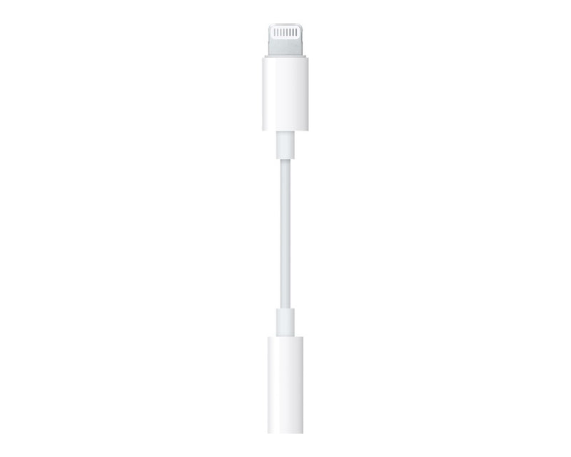 Apple Adaptateur Lightning vers Jack 3.5mm 5cm Blanc (MMX62ZM/A)