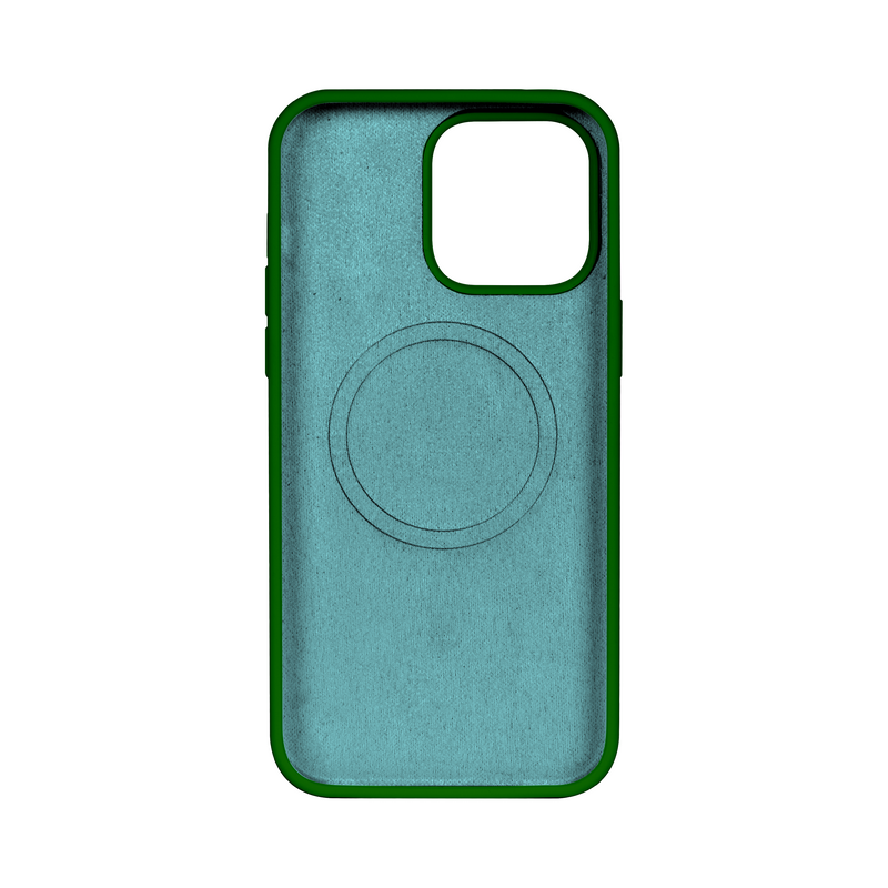 Rixus For iPhone 14 Pro Max Soft TPU Phone Case With MagSafe Dark Green