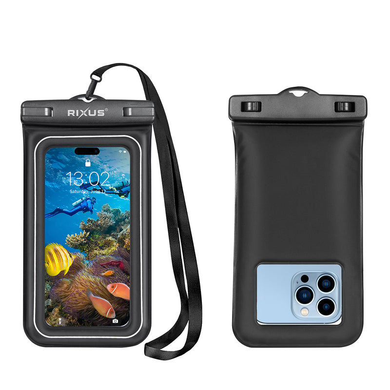 Rixus RXBG20 Sponge Waterproof Phone Bag Black