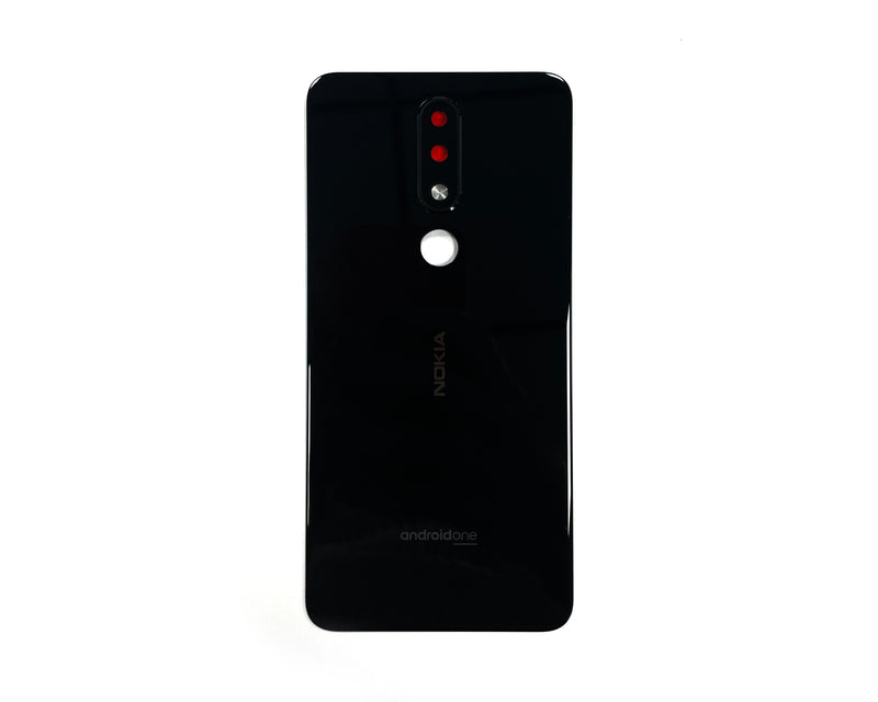 Funda trasera Nokia 5.1 Plus (X5) Negra (+ Lente)