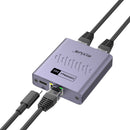 Rixus RXEA03 3-Ports Ethernet Switch Adapter Gray