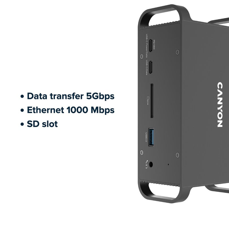 Canyon Estación de acoplamiento HDS-95ST de 14 puertos USB-C