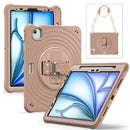 Rixus RXTC08 Anti Shock Case For iPad Air 13" (2024, 2025), iPad Pro 12.9" (2018, 2020, 2021, 2022) Latte