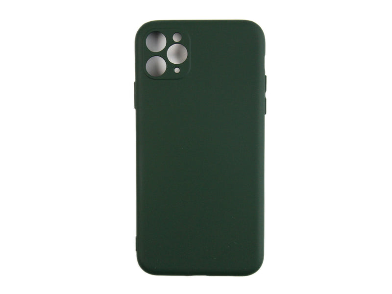 Rixus Para Funda de TPU suave para iPhone 11 Pro Max Verde Oscuro