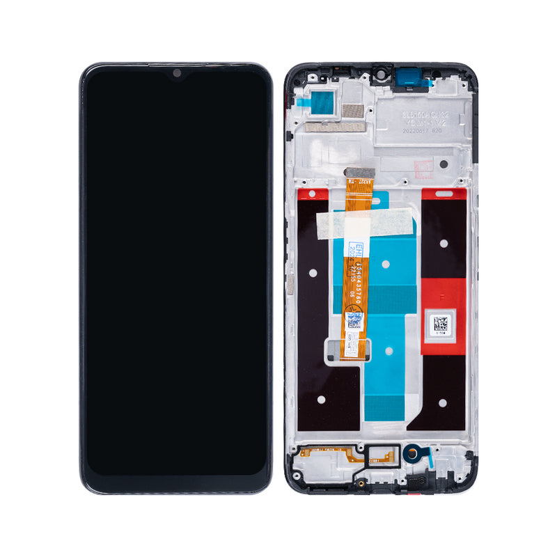 Realme C35RMX3511, Narzo 50A Prime RMX3430 Display And Digitizer With Frame Black Original