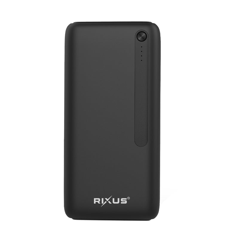 Rixus RXPB38B Banque d'alimentation haute capacité 30.000mAh Noir