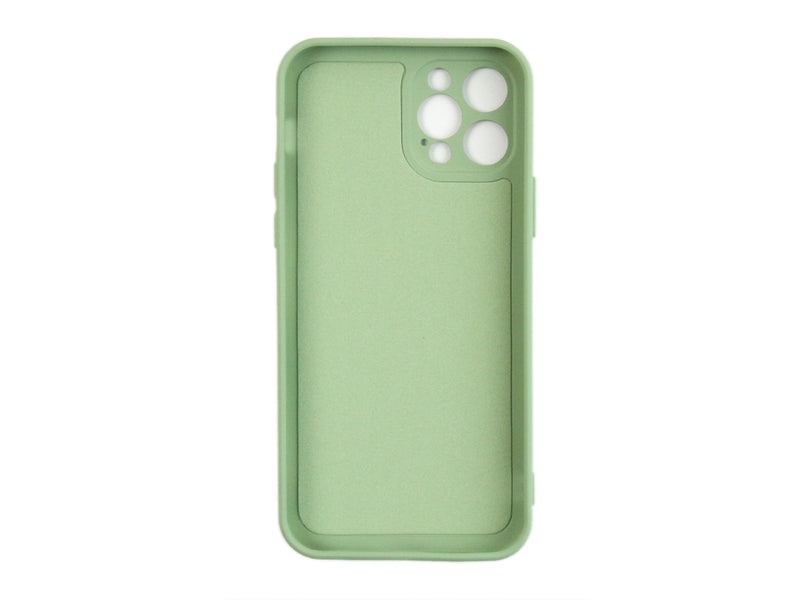 Rixus For iPhone 12 Pro Soft TPU Phone Case Matcha