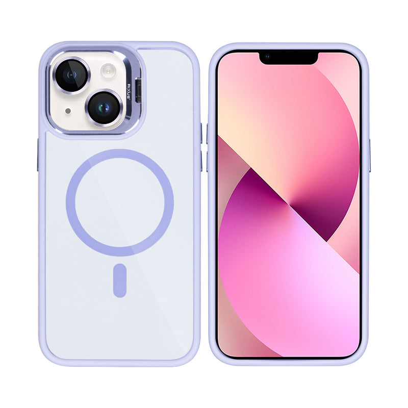 Rixus Classic 03 Case With MagSafe For iPhone 13 Light Purple