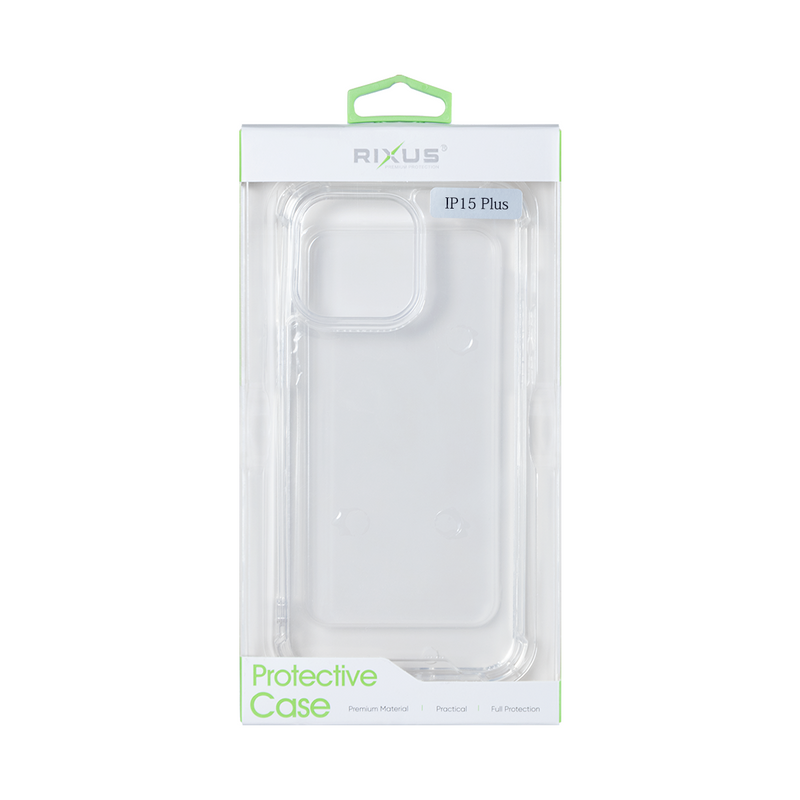 Rixus Para Funda Antirotura iPhone 15 Plus Transparente