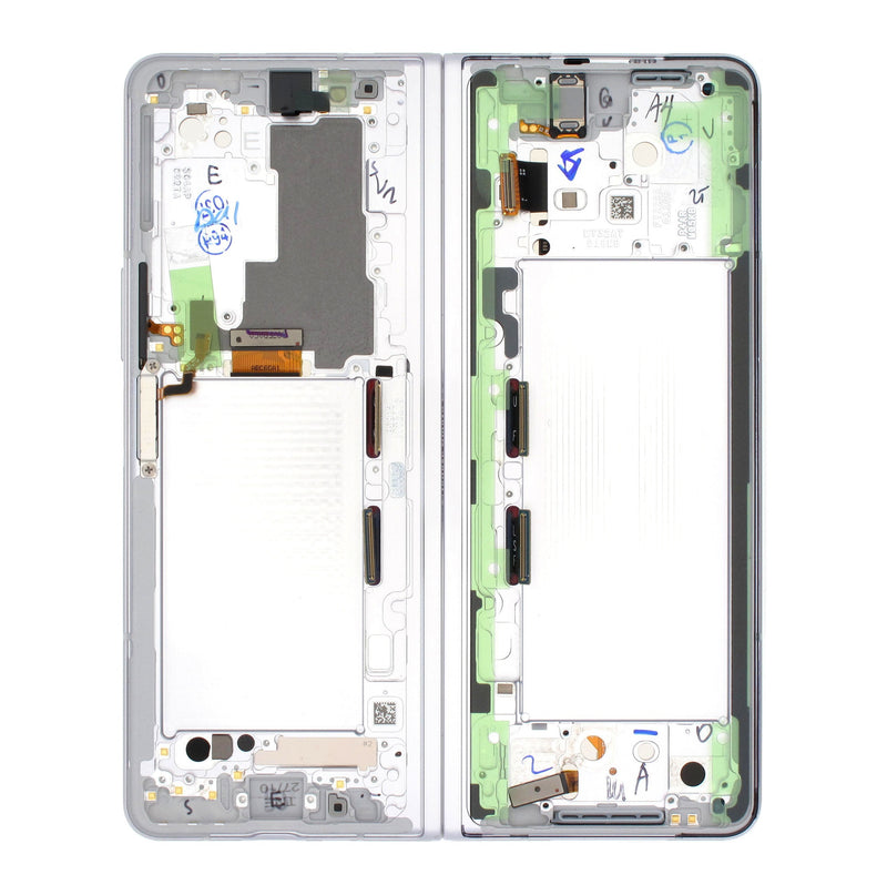 Samsung Galaxy Z Fold3 F926B Display And Digitizer With Frame Phantom Silver Service Pack