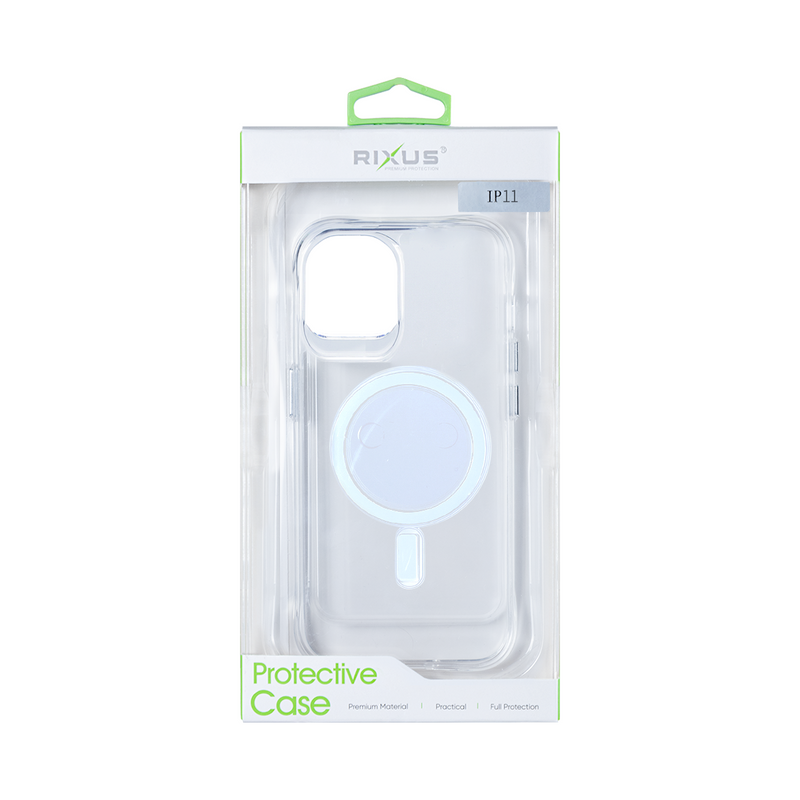 Rixus For iPhone 11 Crystal Clear Anti-shock TPU With MagSafe