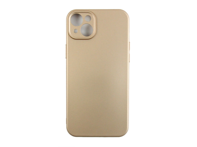 Rixus Para Funda de TPU blanda para iPhone 14 Plus Oro