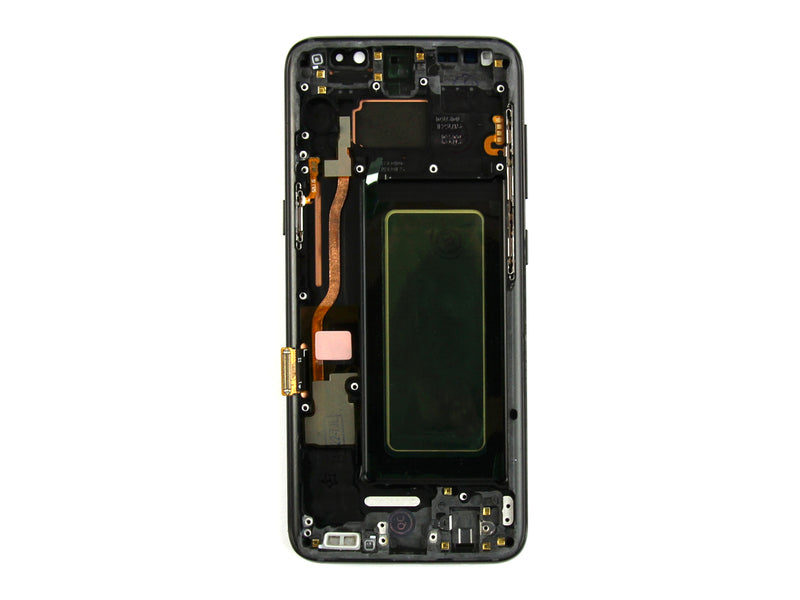 Samsung Galaxy S8 G950F Ecran et Digitizer Noir Avec Cadre (Ref)