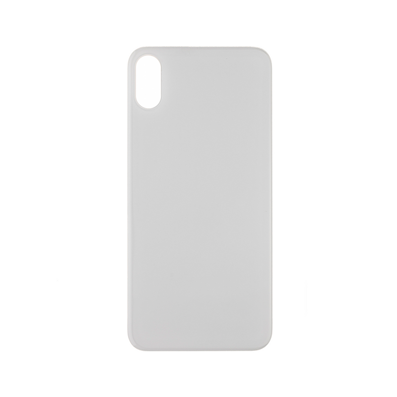 For iPhone X Extra Glass White (Enlarged camera frame)