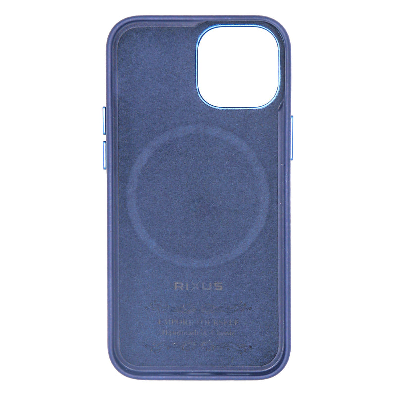 Rixus Classic 02 Funda Con MagSafe Para iPhone 13 Mini Azul