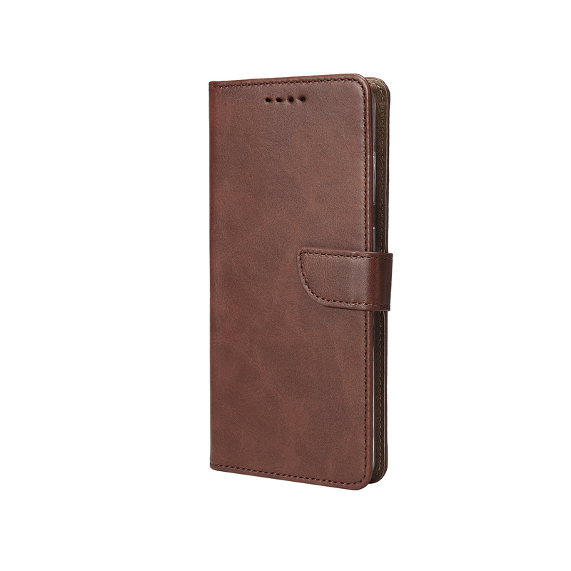 Rixus Bookcase For iPhone 7 Plus, 8 Plus Brown