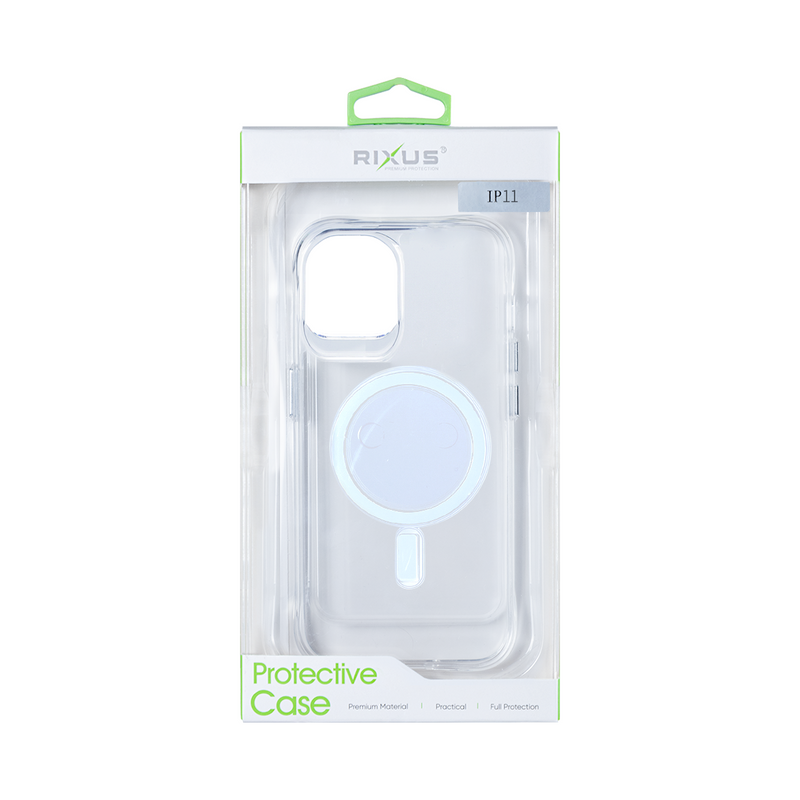 Rixus Para iPhone 11 TPU Cristalino Antichoque Con MagSafe