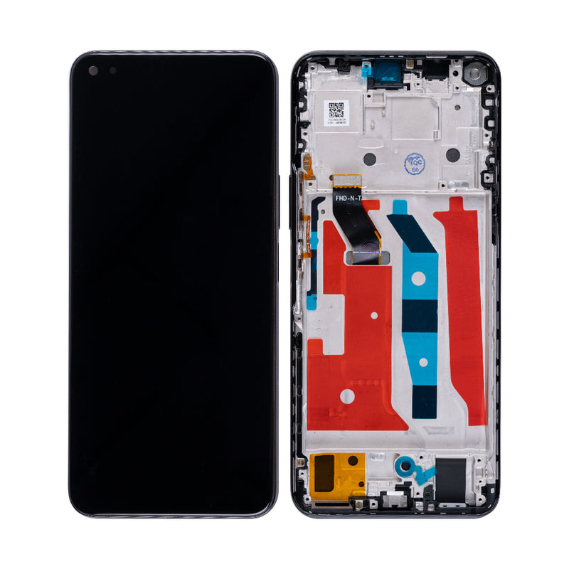 Huawei Honor 50 Lite (NTN-L22), Nova 8i (NEN-L22), Honor X20 (NTN-AN20) Display And Digitizer With Frame Black OEM