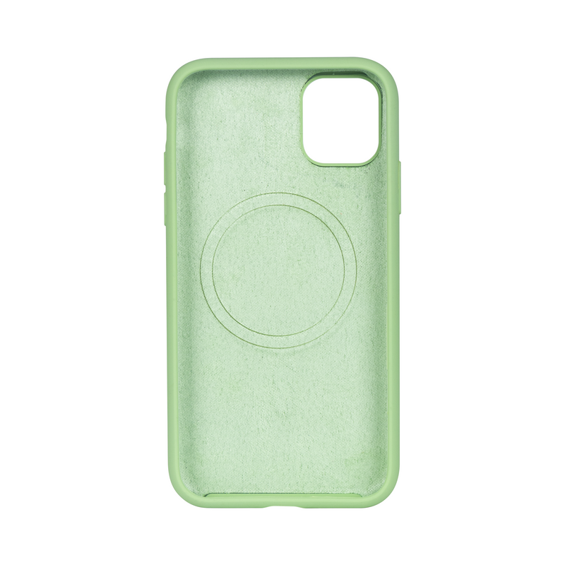Rixus For iPhone 11 Soft TPU Phone Case With MagSafe Matcha