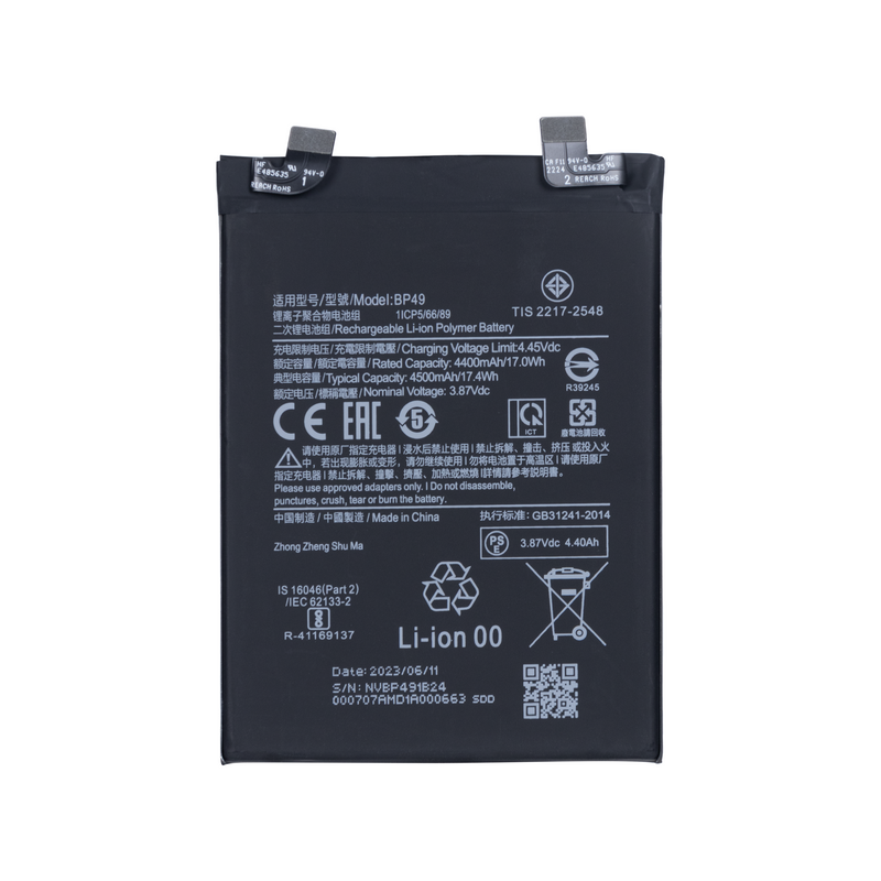 Xiaomi Poco F4 5G (22021211RG), Poco F4 GT 5G (21121210G) Batterie BP49 OEM