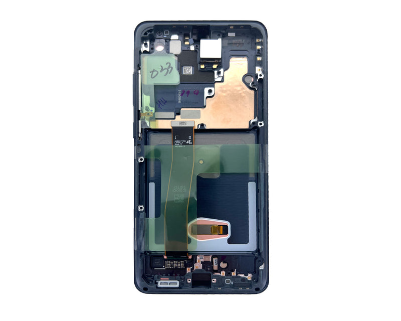 Samsung Galaxy S20 Ultra G988B Display And Digitizer With Frame No Camera Cosmic Black Service Pack