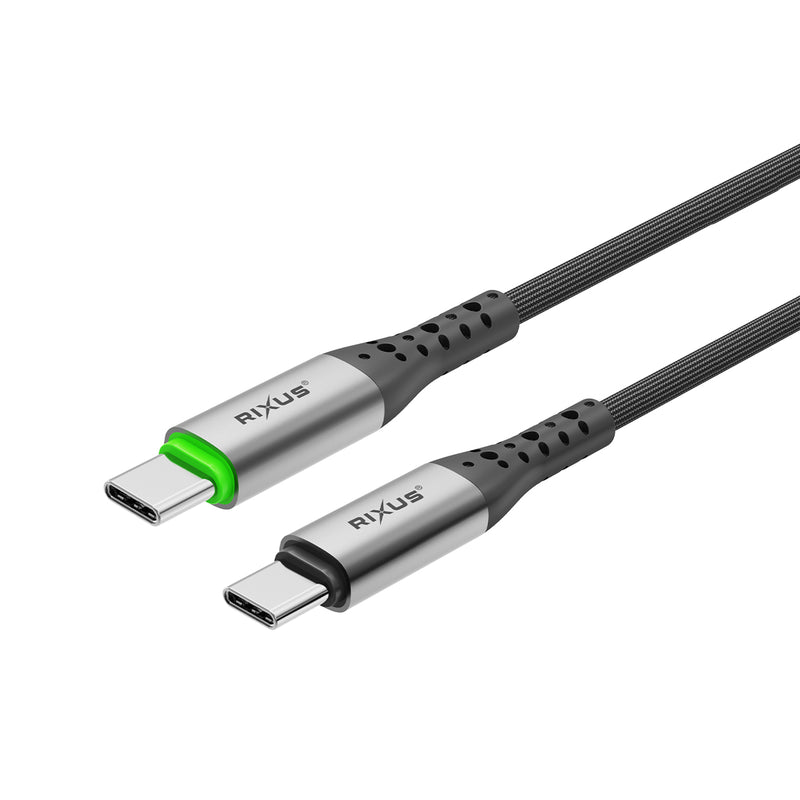 Rixus RXUC22C Câble USB-C à déconnexion automatique noir