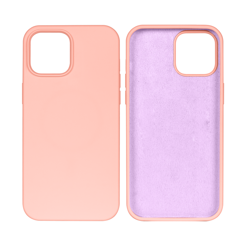 Rixus Para Funda de TPU suave para iPhone 15 Rosa