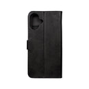 Rixus Bookcase For iPhone 16 Black