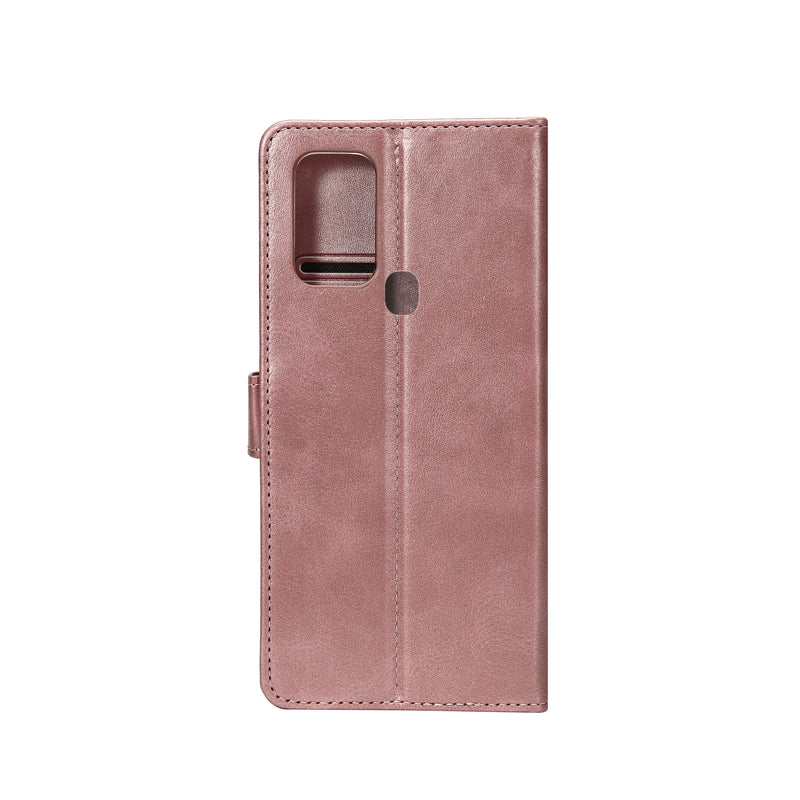 Rixus Bookcase For Samsung Galaxy A21s A217F Pink