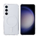 Rixus Anti-Burst Case With MagSafe For Samsung Galaxy S25 S931B Transparent