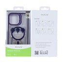 Rixus Classic 03 Case With MagSafe For iPhone 15 Pro Deep Purple
