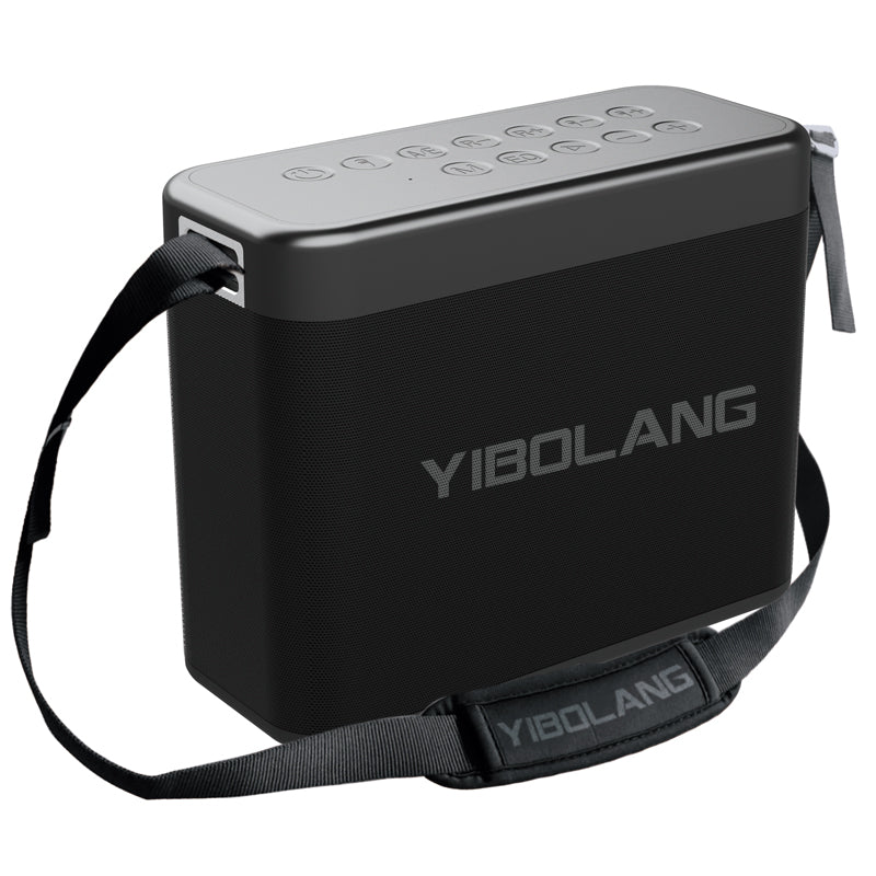 Yibolang Bluetooth Speaker X48Pro with Two Microphones Black