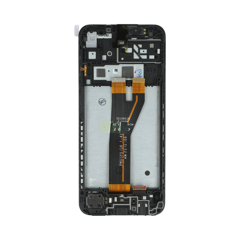 Samsung Galaxy A14 A145F Display And Digitizer With Frame Black (NON EU) Service Pack