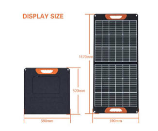 Panneau solaire portable Haisic HS-PV100W-2