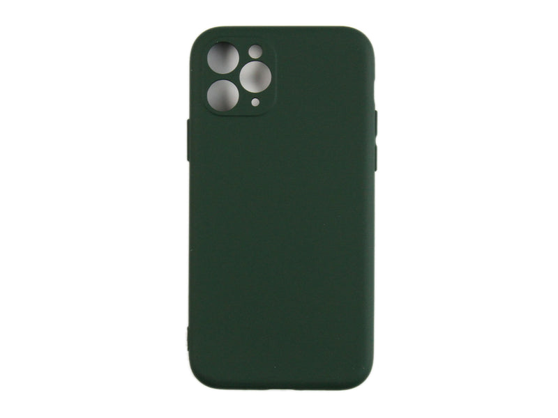 Rixus Para Funda de TPU suave para iPhone 11 Pro Verde Oscuro