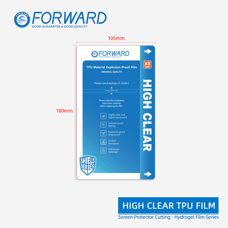 Forward Film flexible antidéflagrant transparent de 7" (XS) (50 pièces)