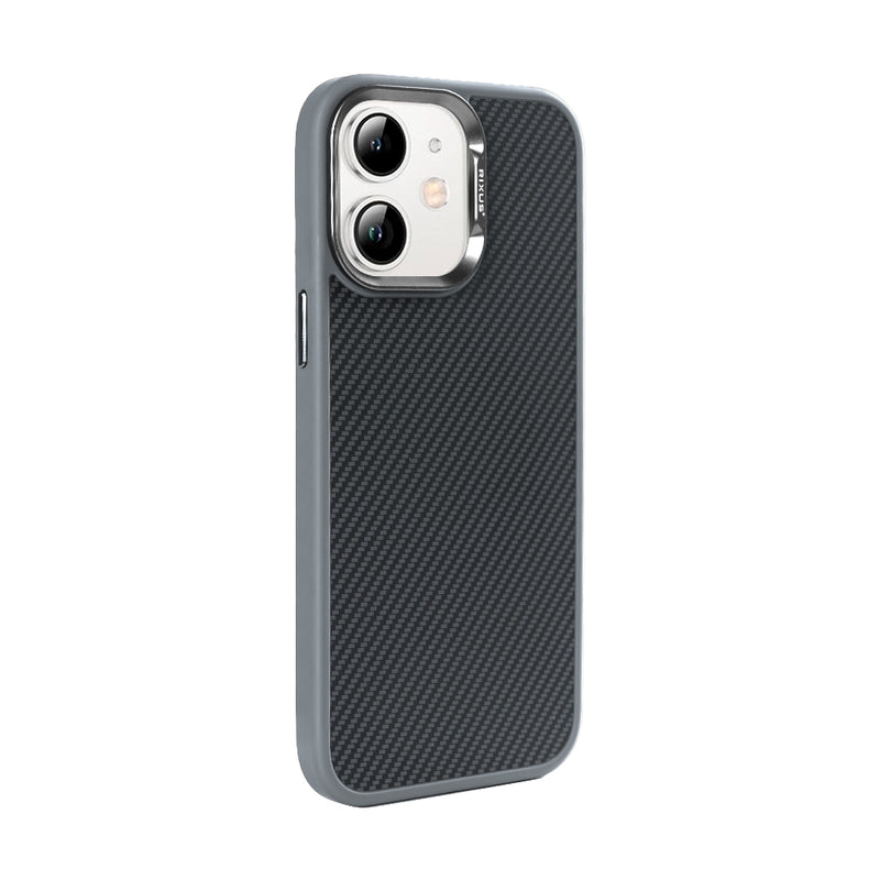 Rixus Mag Carbon With MagSafe For iPhone 12, 12 Pro Titanium Grey