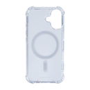Rixus For iPhone 16 Anti-Burst Case With MagSafe Transparent