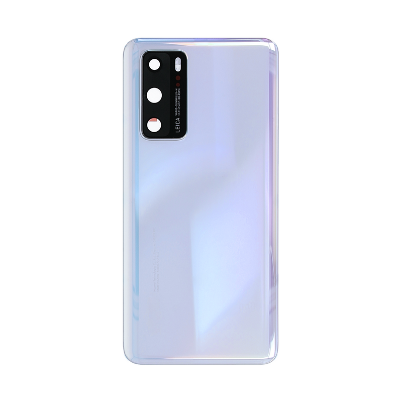 Huawei P40 ANA-NX9, ANA-LX4 Tapa Trasera Blanco Hielo Con Lente