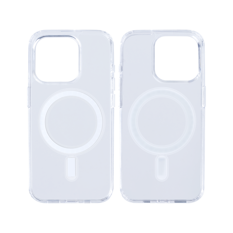 Rixus Para Funda magnética transparente iPhone 15 Pro