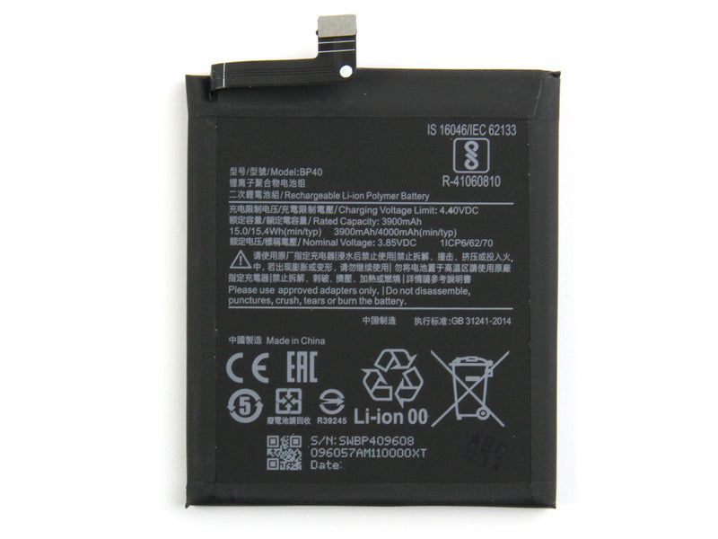 Xiaomi Mi 9T Pro, Redmi K20 Pro Batterie BP40 (OEM)