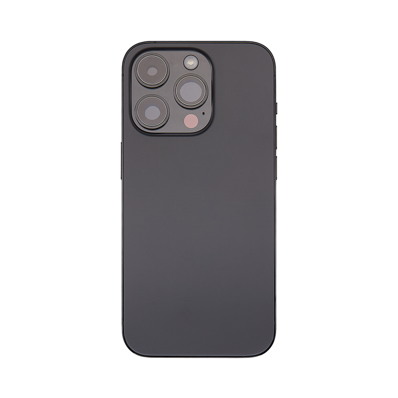 Para iPhone 14 Pro Max Carcasa Completa Incl Todas Las Piezas Pequeñas Sin Batería Y Cámara Trasera Negro