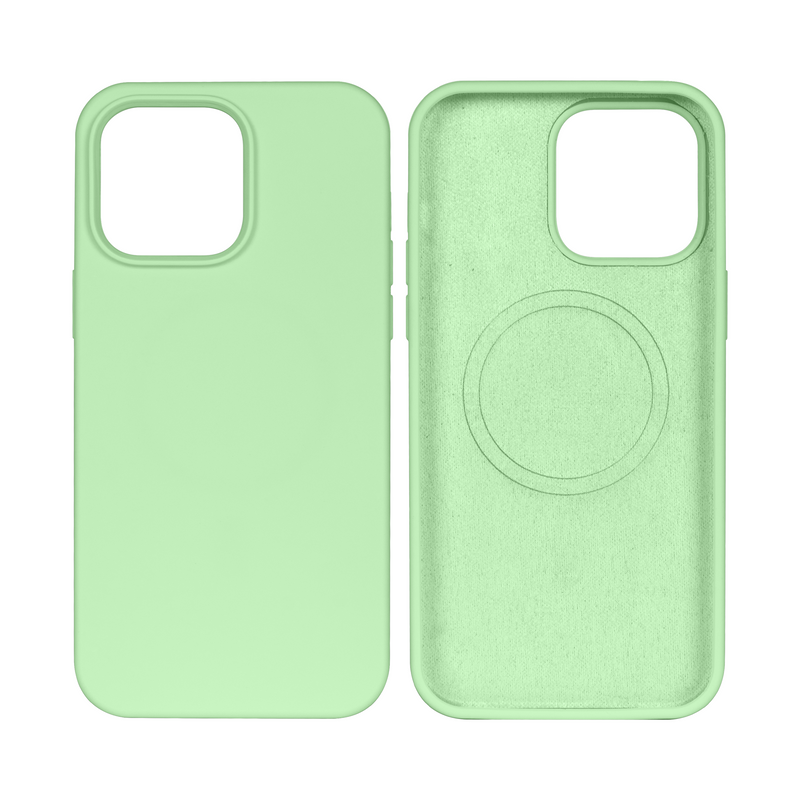 Rixus Para Funda de TPU blanda para iPhone 14 Plus con MagSafe Matcha