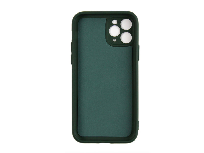 Rixus Para Funda de TPU suave para iPhone 11 Pro Verde Oscuro