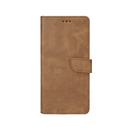 Rixus Bookcase For Samsung Galaxy S24 5G S921B Light Brown