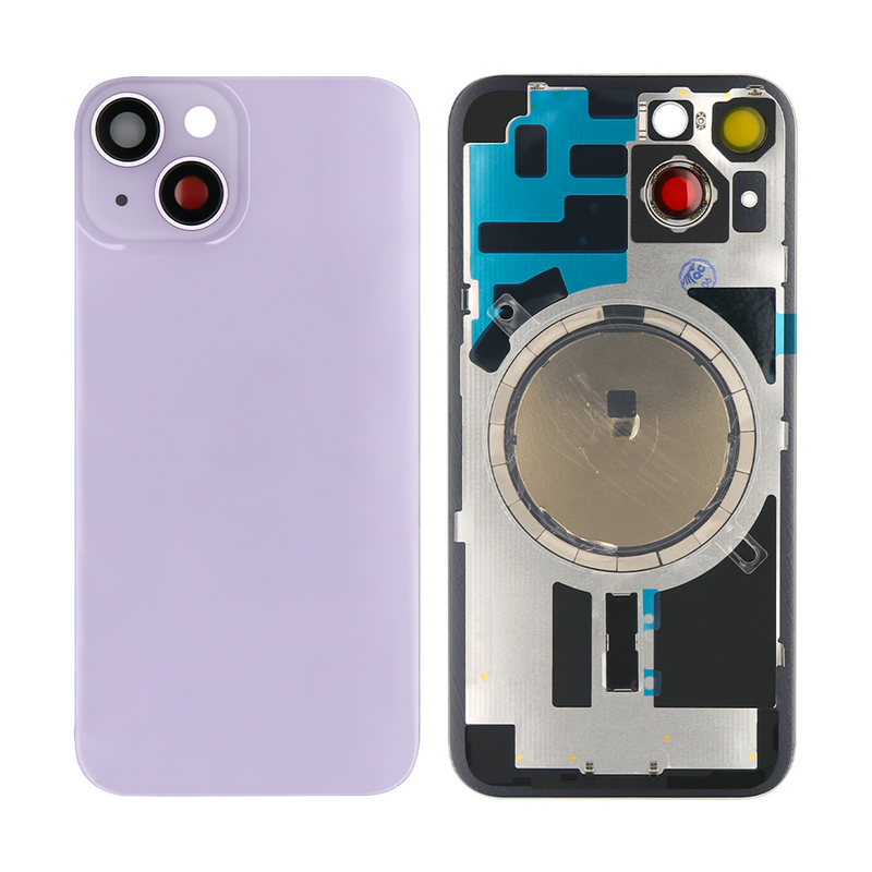 Pour iPhone 14 Extra Glass Purple (cadre agrandi de l'appareil photo)