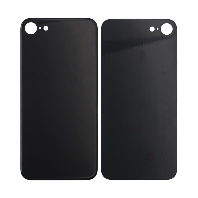 For iPhone 8 Extra Glass Black (Enlarged camera frame)