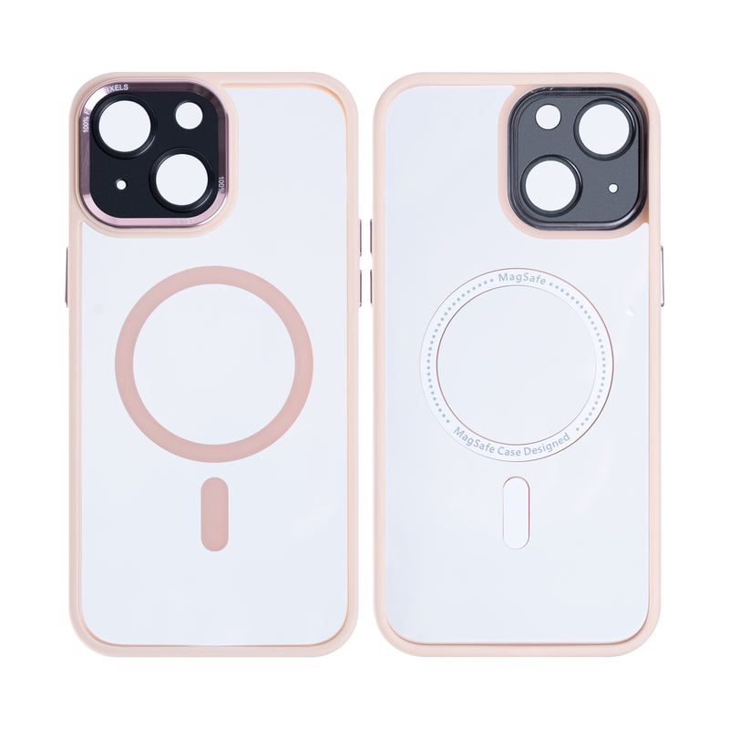 Rixus Classic 04 Case With MagSafe For iPhone 14 Pink